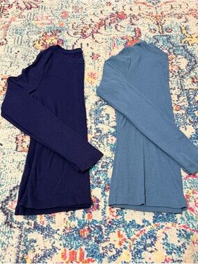Set of 2 ribbed long sleeves